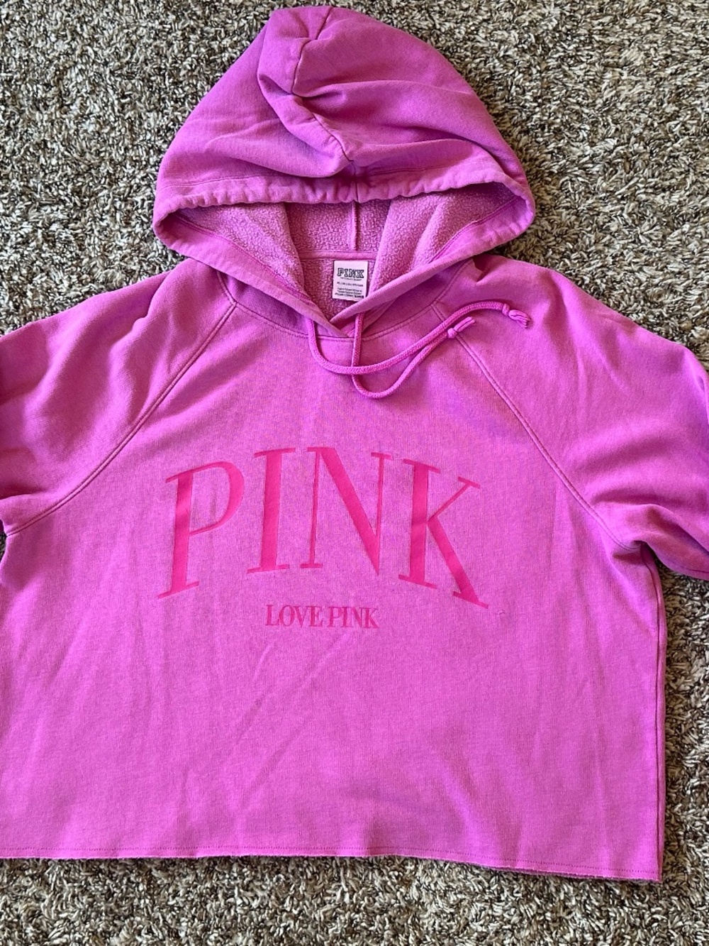 PINK cropped hoodie
